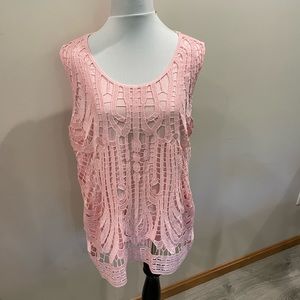 Woman’s xl pink lace tank